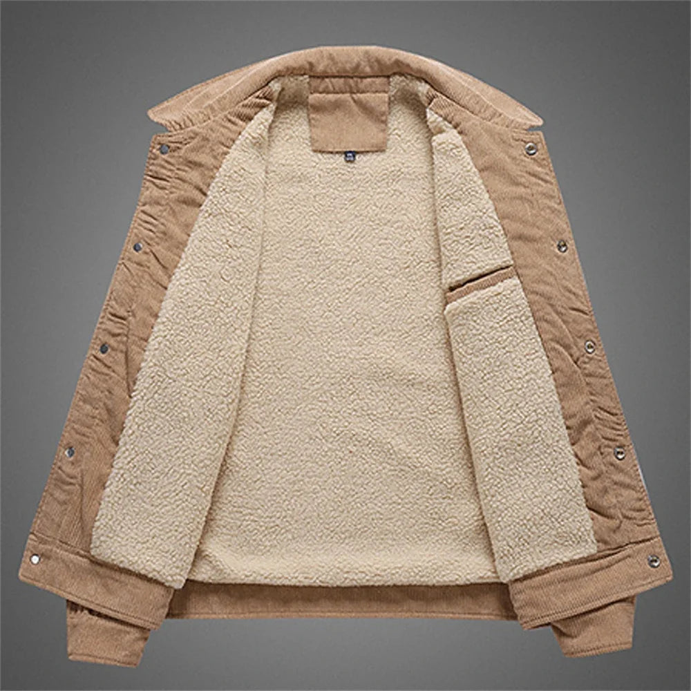 Κομψό ζεστό σακάκι από κοτλέ