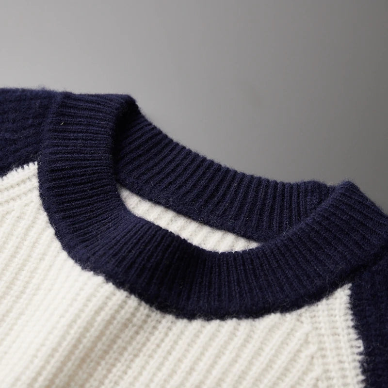 Κλασικό πουλόβερ από μαλλί μερινό