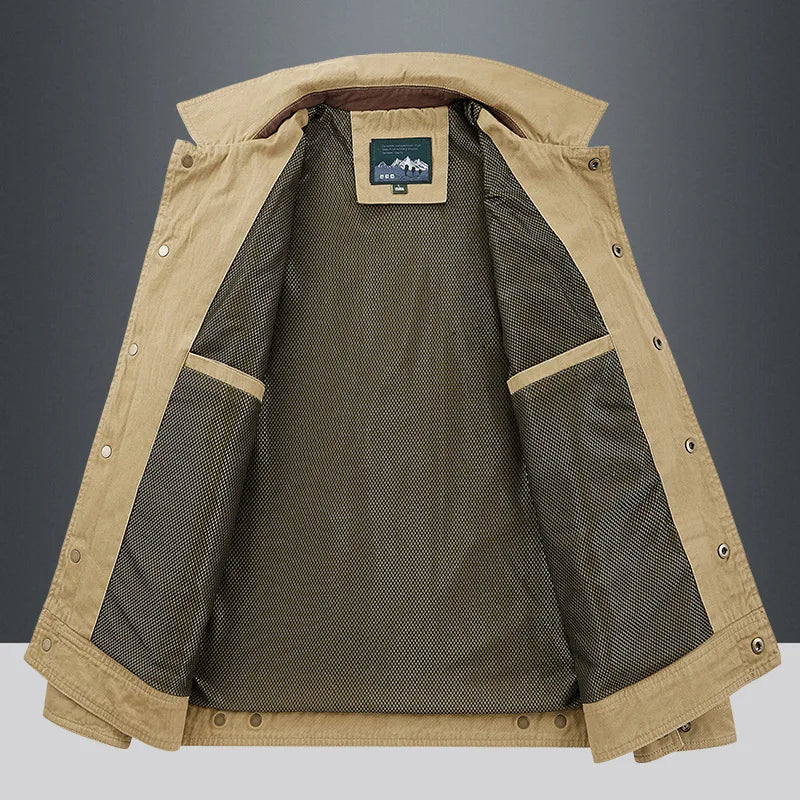 Κομψό βαμβακερό αντιανεμικό μπουφάν