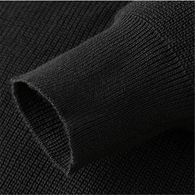 Κομψό πλεκτό πουλόβερ με φερμουάρ