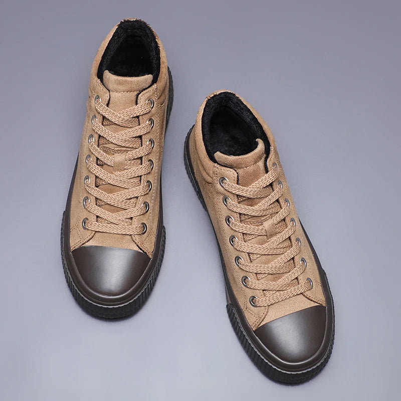 Κομψά ψηλά σουέντ παπούτσια