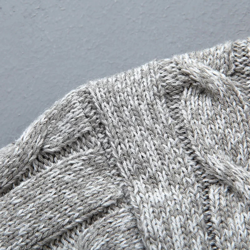 Κομψό μάλλινο ζιβάγκο πουλόβερ