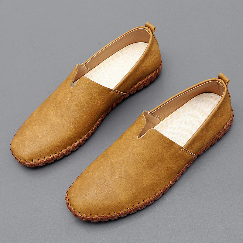 Σαντορίνη δερμάτινα παπούτσια Loafers