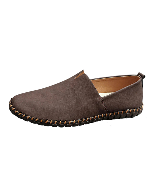 Σαντορίνη δερμάτινα παπούτσια Loafers