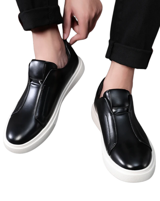 Casual δερμάτινα παπούτσια Slip-On