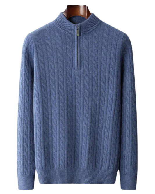 Deneb Cashmere υφασμένο Half Zip