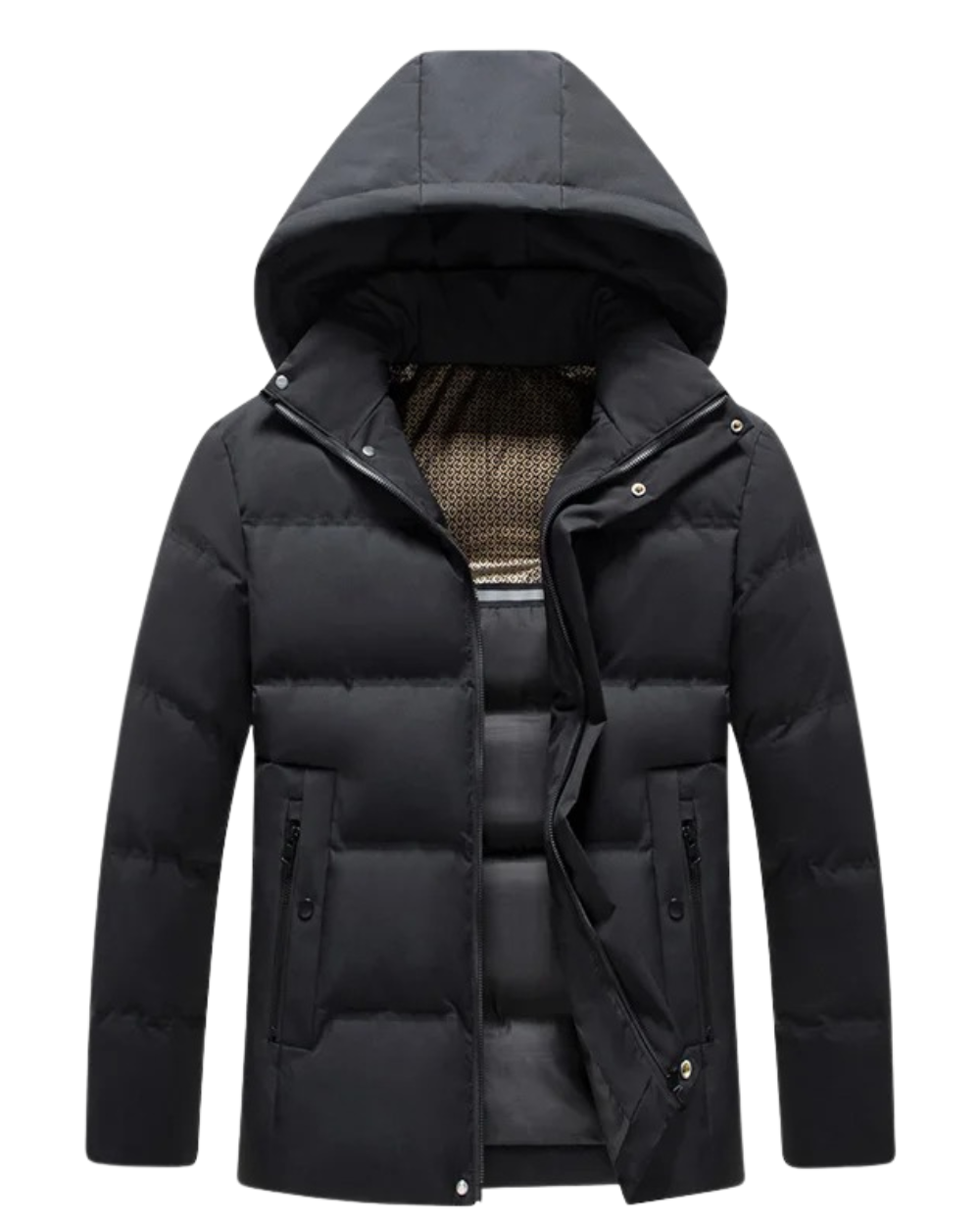 Κομψό μπουφάν με κουκούλα Fleece