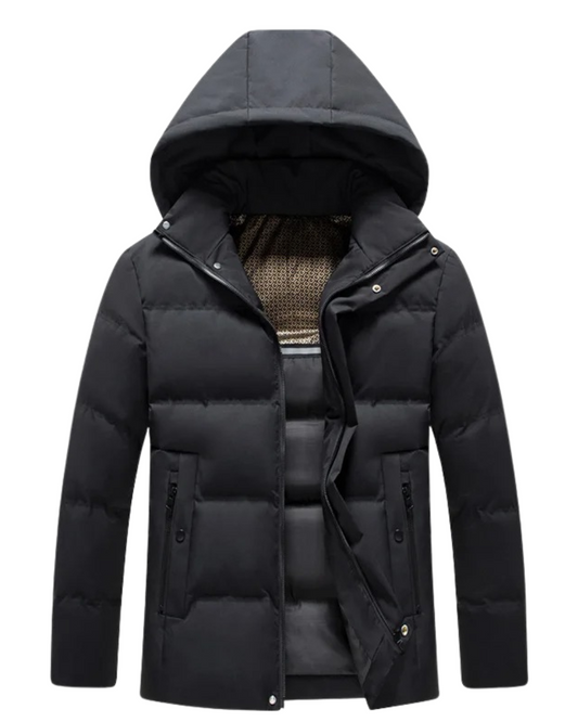 Κομψό μπουφάν με κουκούλα Fleece