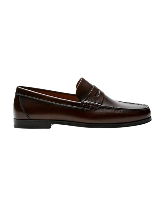 Κομψά δερμάτινα penny loafers