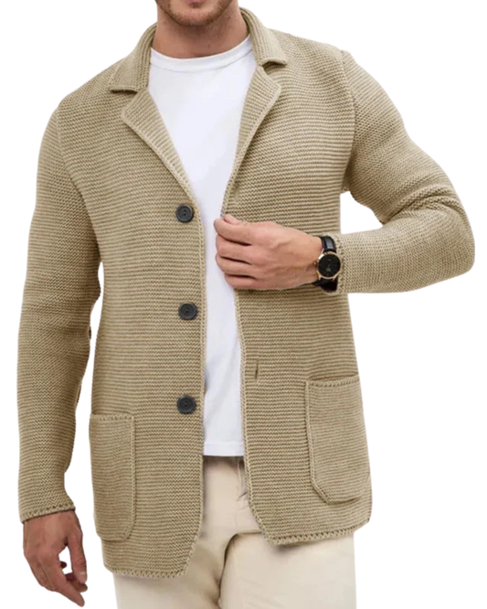 Κομψή πλεκτή ζακέτα