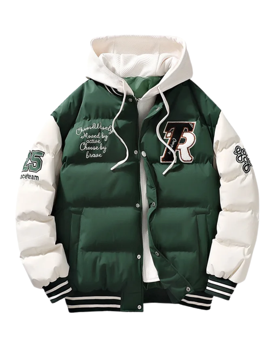 Κομψό μπουφάν με κουκούλα