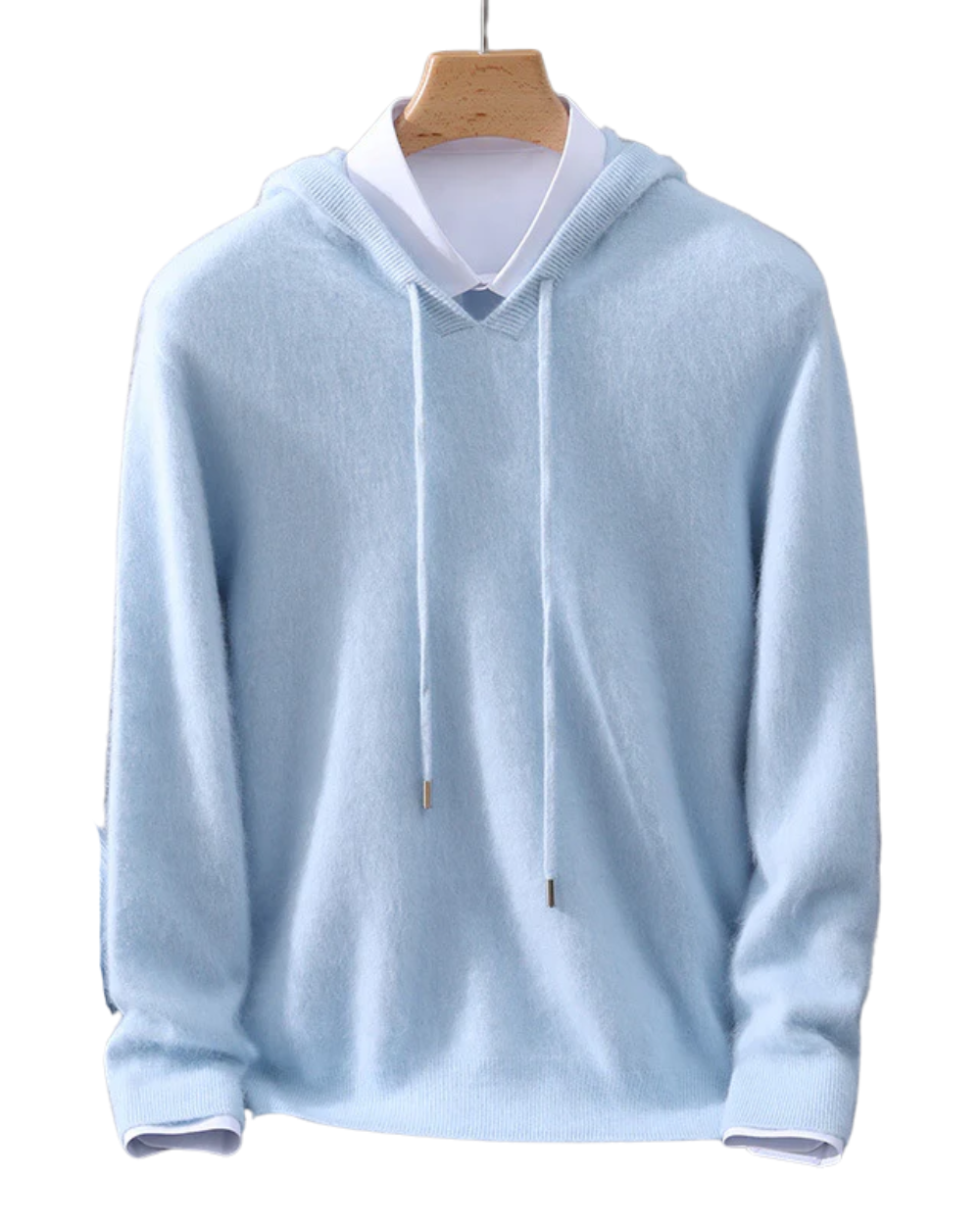 Κομψό φούτερ με κουκούλα από κασμίρ