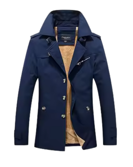 Κομψό ενισχυμένο παλτό Trench Coat