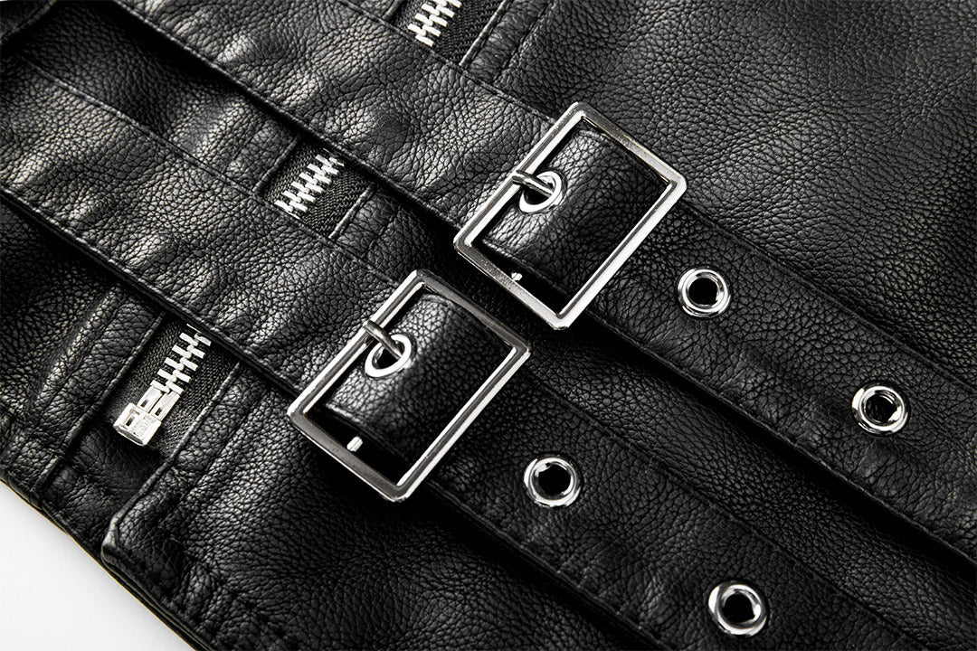 Μοντέρνο δερμάτινο μπουφάν