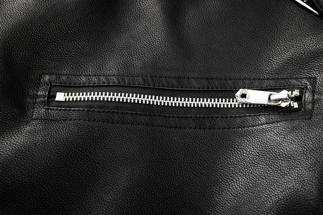 Μοντέρνο δερμάτινο μπουφάν