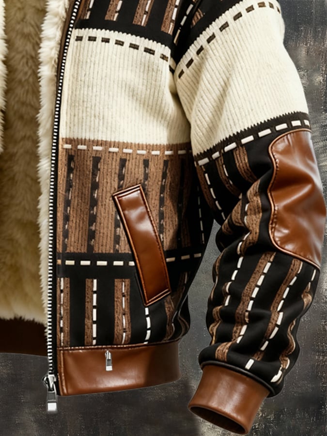 Ρετρό μπουφάν με φόδρα