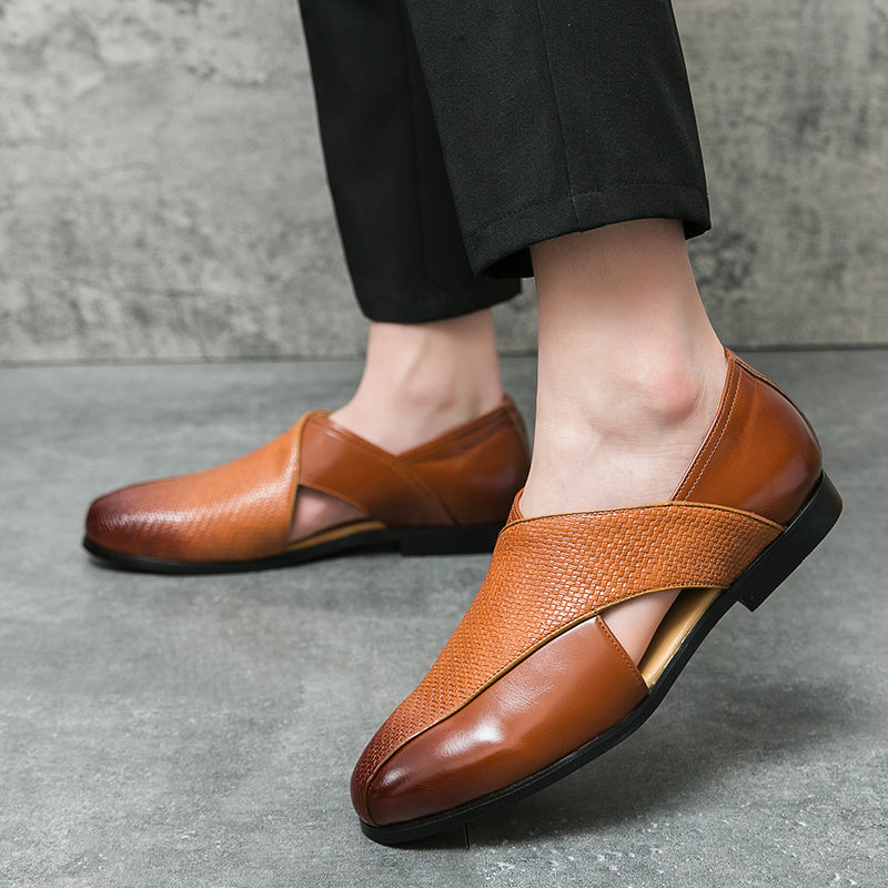 Vintage δερμάτινα παπούτσια Loafers