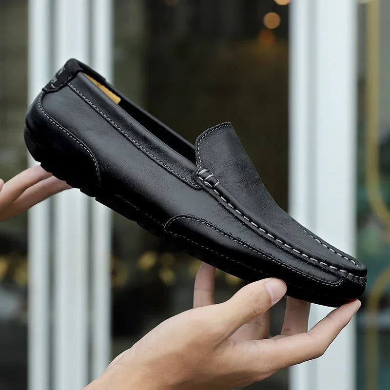 Vintage δερμάτινα παπούτσια Loafers