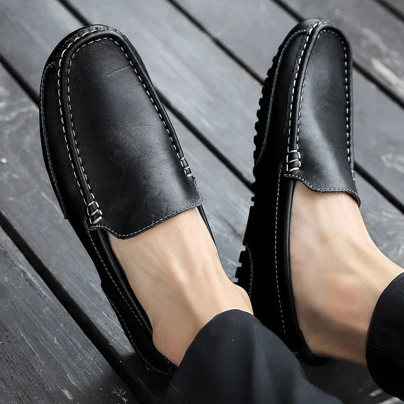 Vintage δερμάτινα παπούτσια Loafers