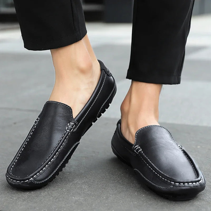 Vintage δερμάτινα παπούτσια Loafers