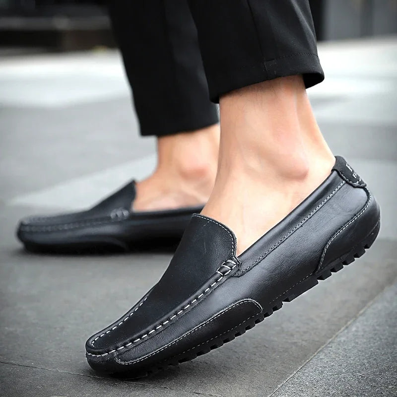 Vintage δερμάτινα παπούτσια Loafers