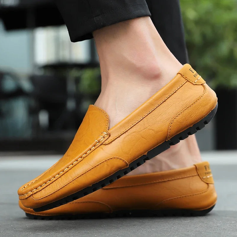 Vintage δερμάτινα παπούτσια Loafers