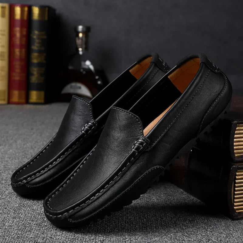 Vintage δερμάτινα παπούτσια Loafers