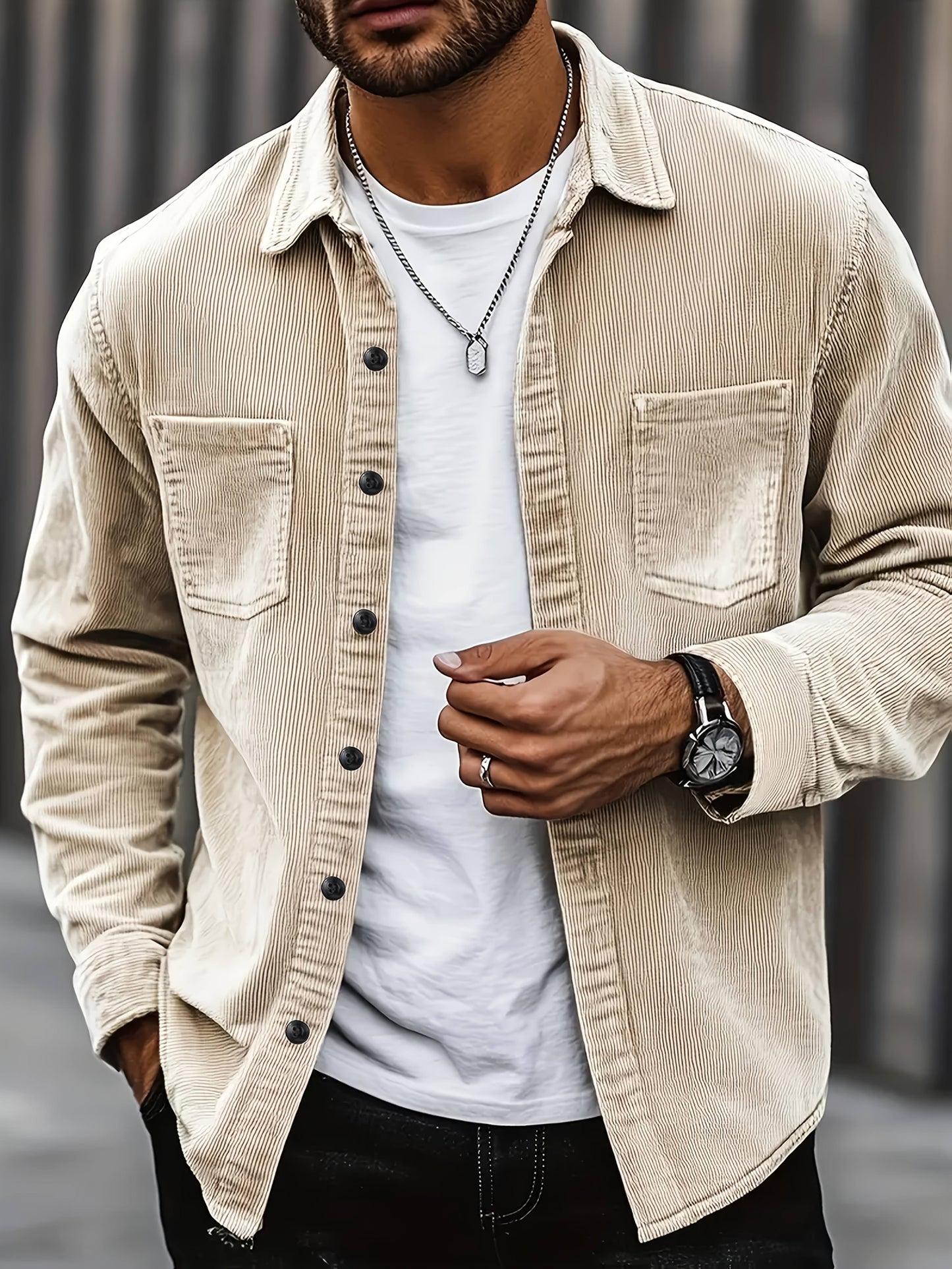 Casual Corduroy ζακέτα