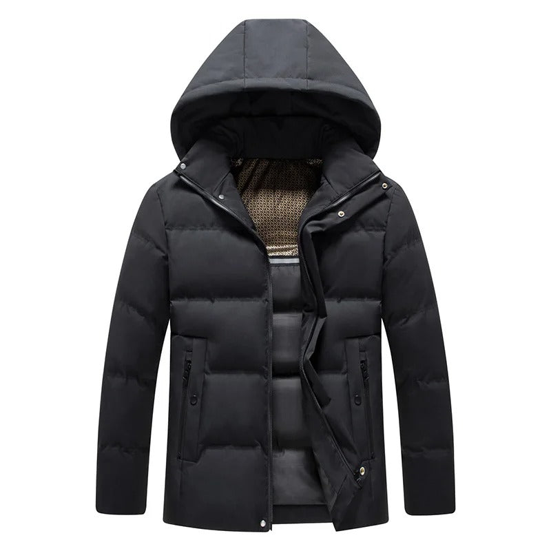 Κομψό μπουφάν με κουκούλα Fleece