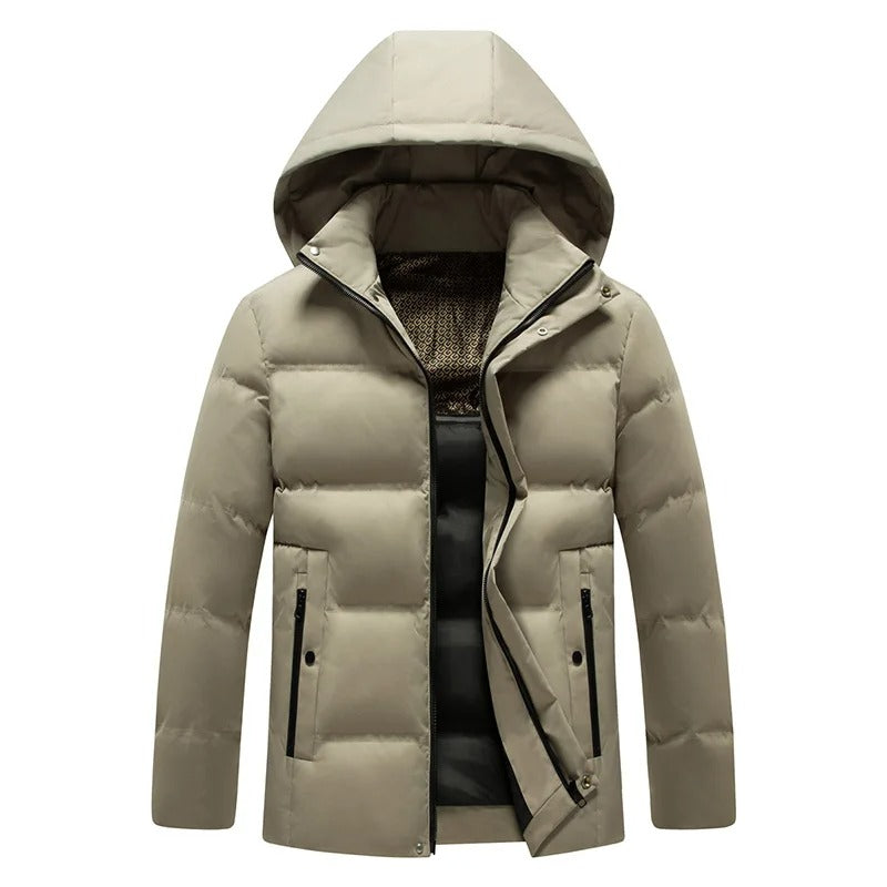 Κομψό μπουφάν με κουκούλα Fleece