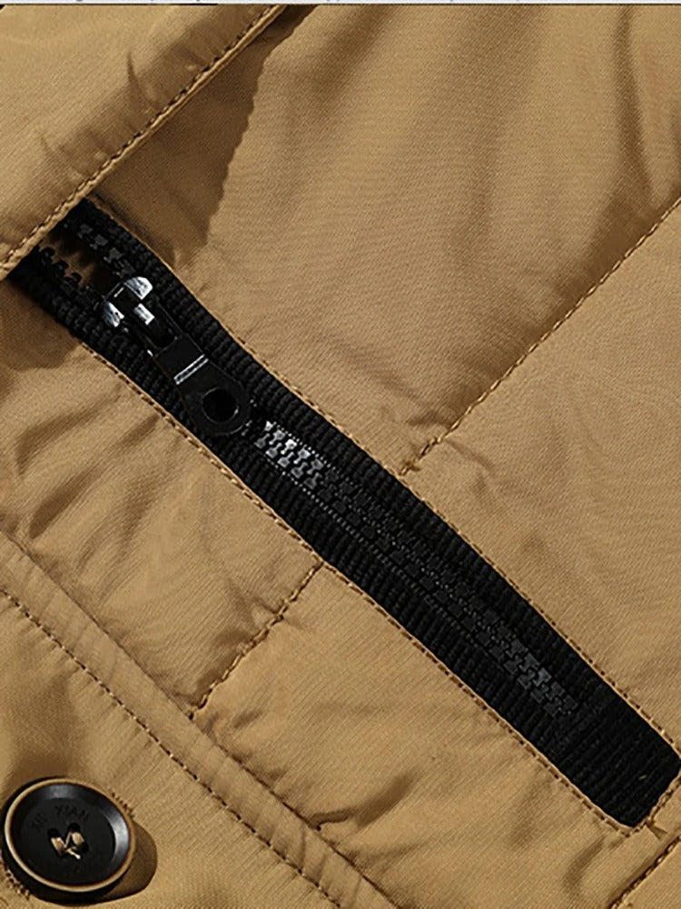 Κομψό μπουφάν με κουκούλα Fleece