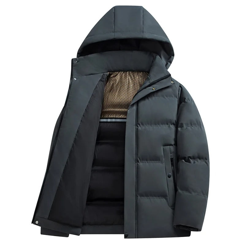Κομψό μπουφάν με κουκούλα Fleece