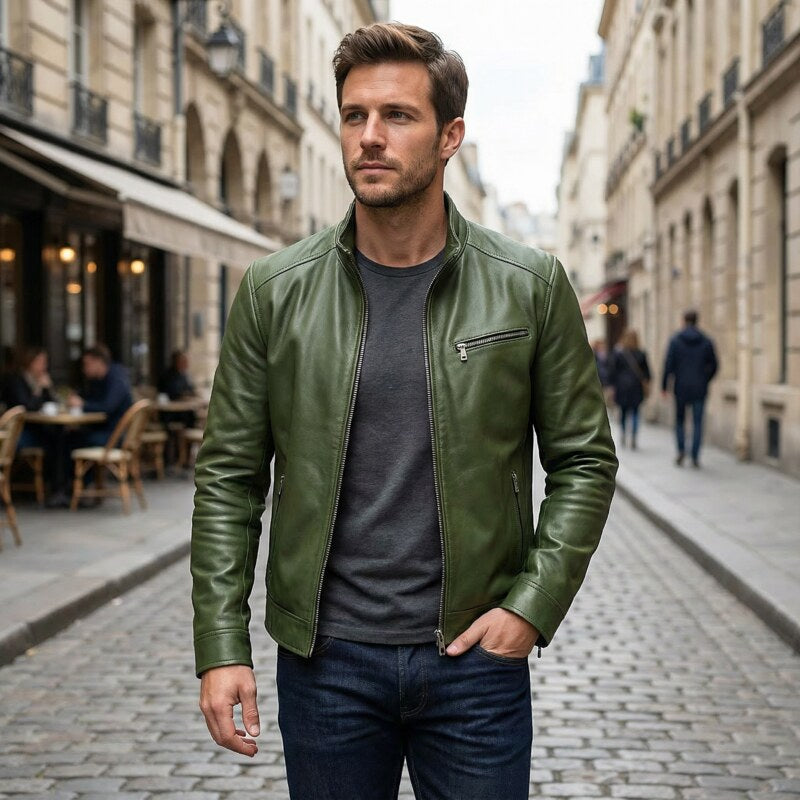 Vintage δερμάτινο σακάκι