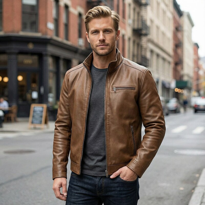 Vintage δερμάτινο σακάκι