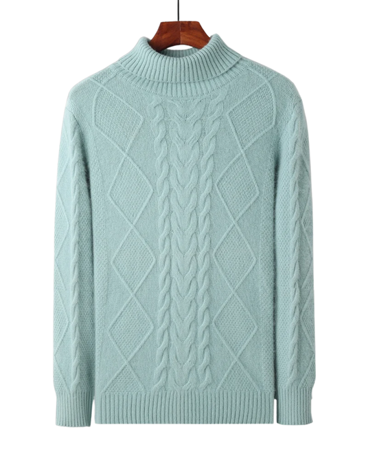 Κομψό μοτίβο πουλόβερ από κασμίρ