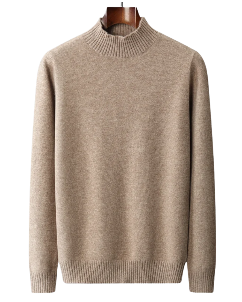 Κομψό ζιβάγκο με ψηλό γιακά από μαλλί μερινό