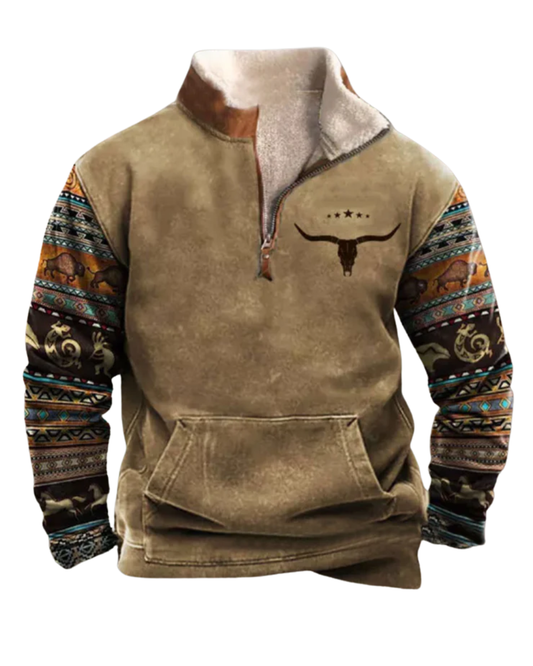 Vintage πουλόβερ με φερμουάρ