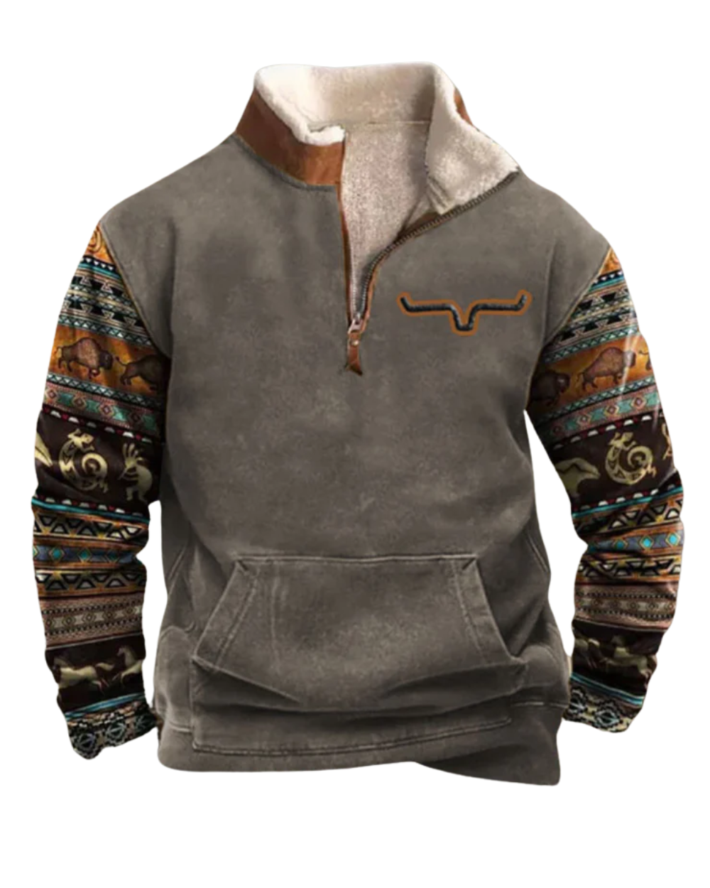 Vintage πουλόβερ με φερμουάρ