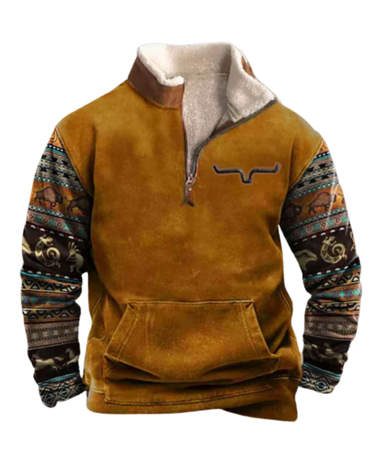 Vintage πουλόβερ με φερμουάρ