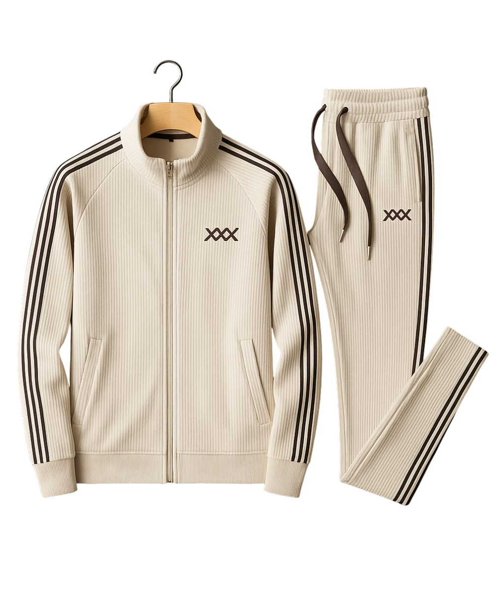 Κομψό ανδρικό σετ από βαμβάκι