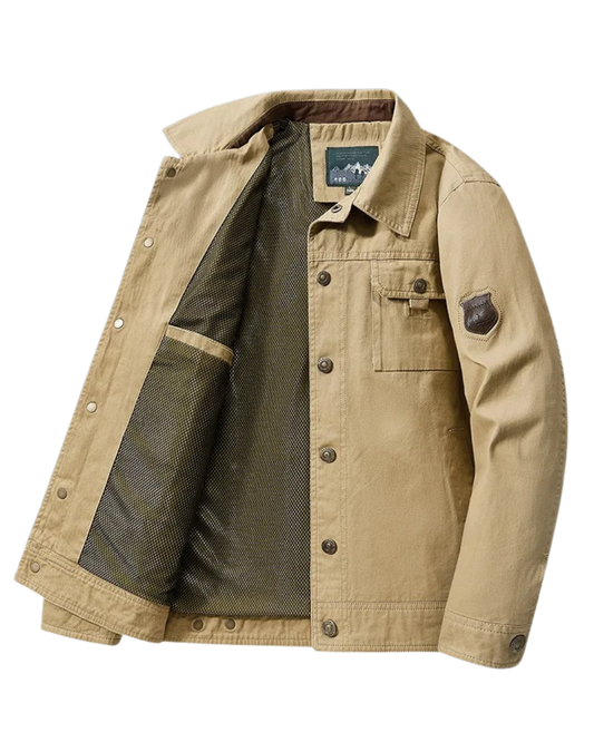 Κομψό βαμβακερό αντιανεμικό μπουφάν