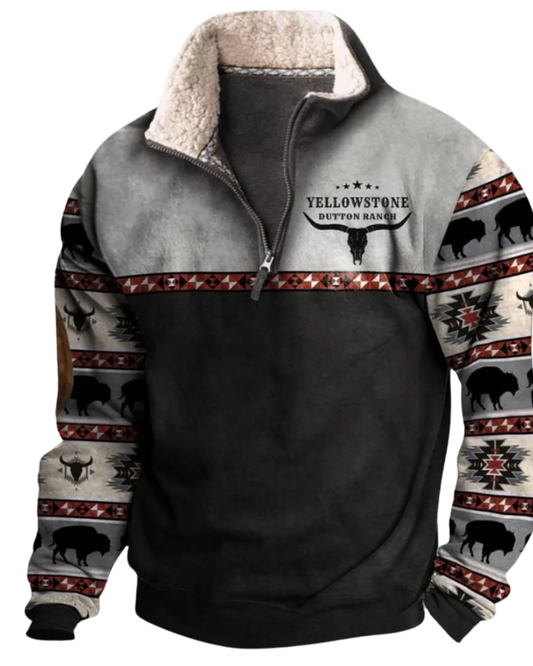 Vintage πουλόβερ με φερμουάρ