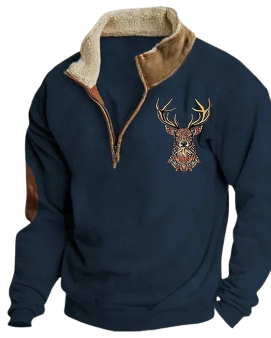 Vintage πουλόβερ με φερμουάρ