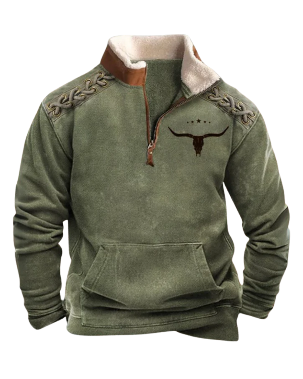 Vintage πουλόβερ με φερμουάρ