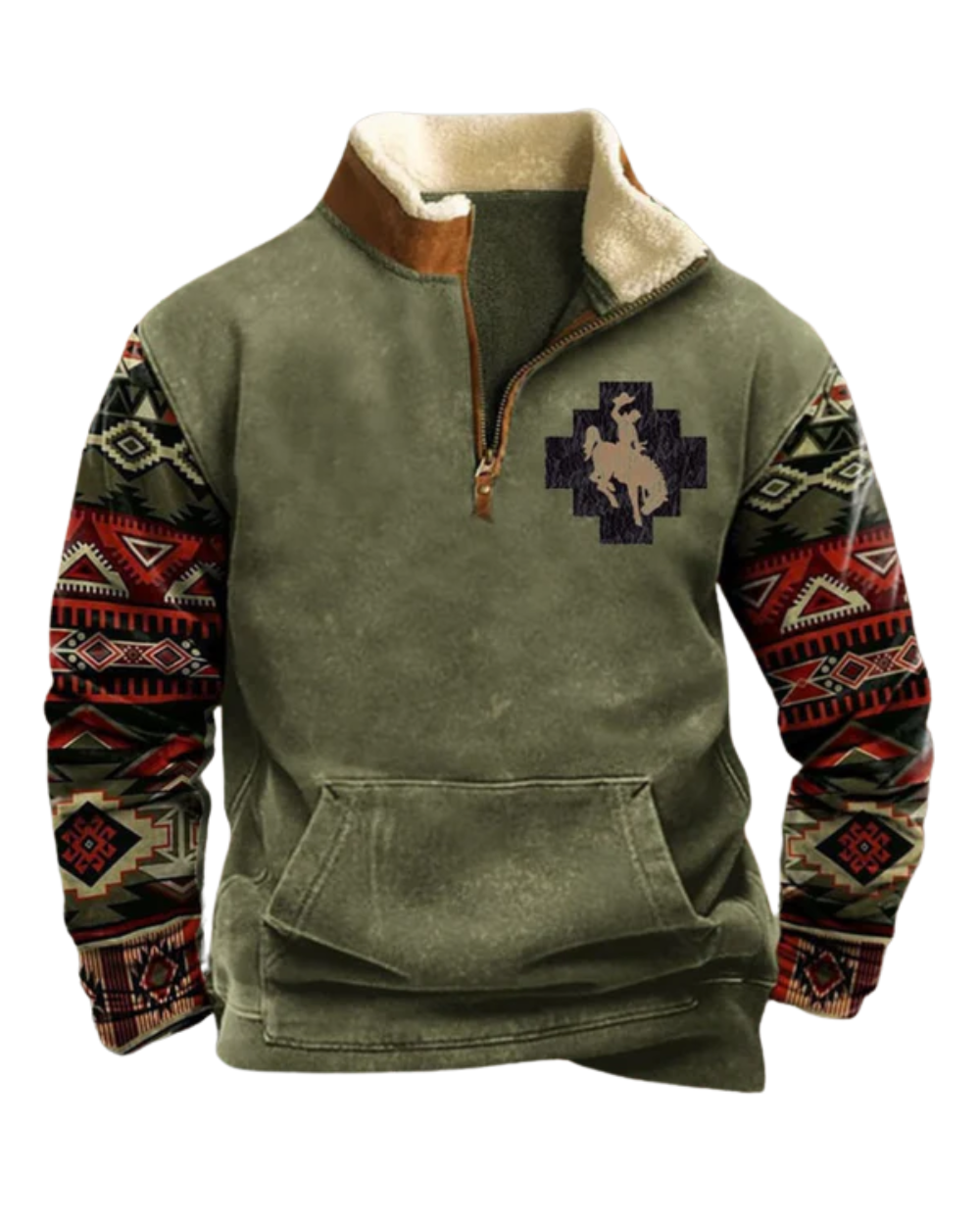 Vintage πουλόβερ με φερμουάρ