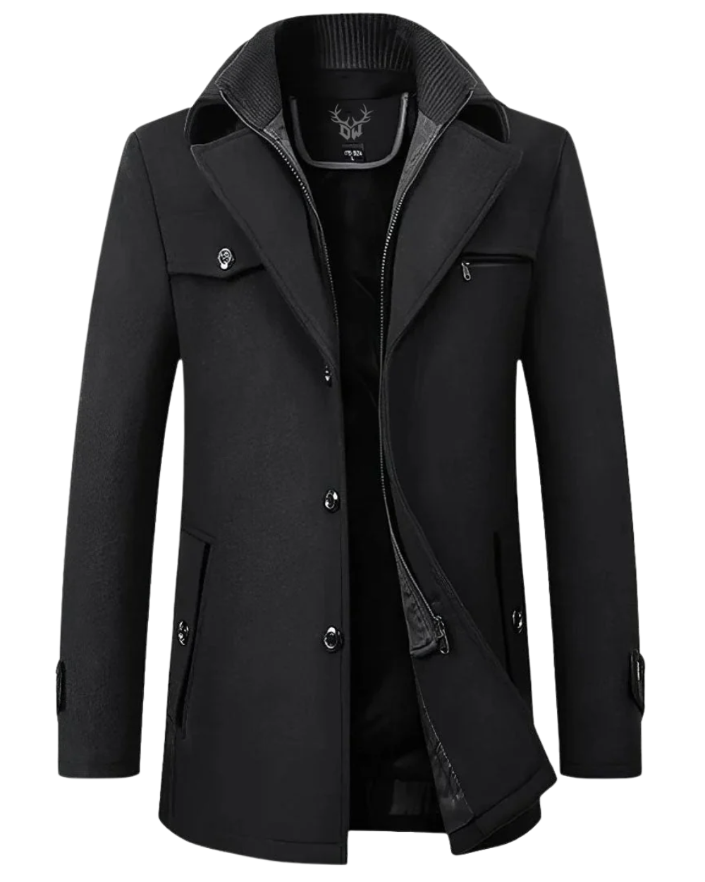 Κομψό μάλλινο παλτό