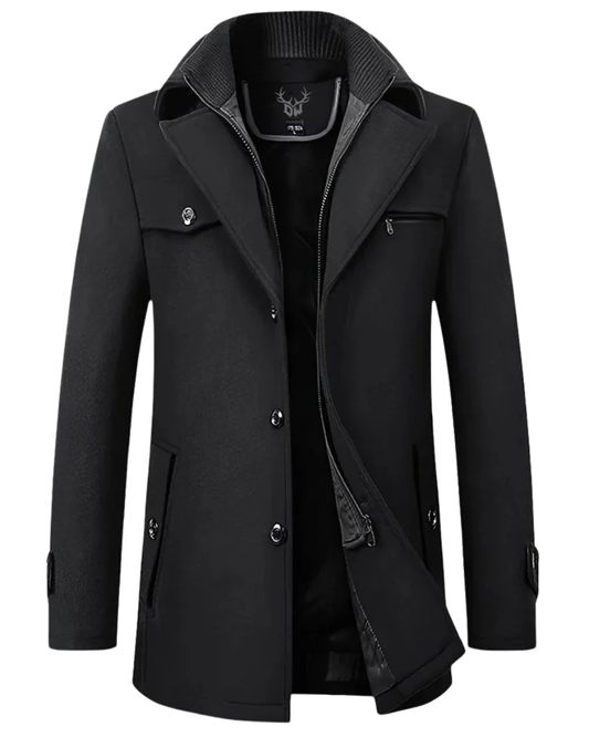 Κομψό μάλλινο παλτό