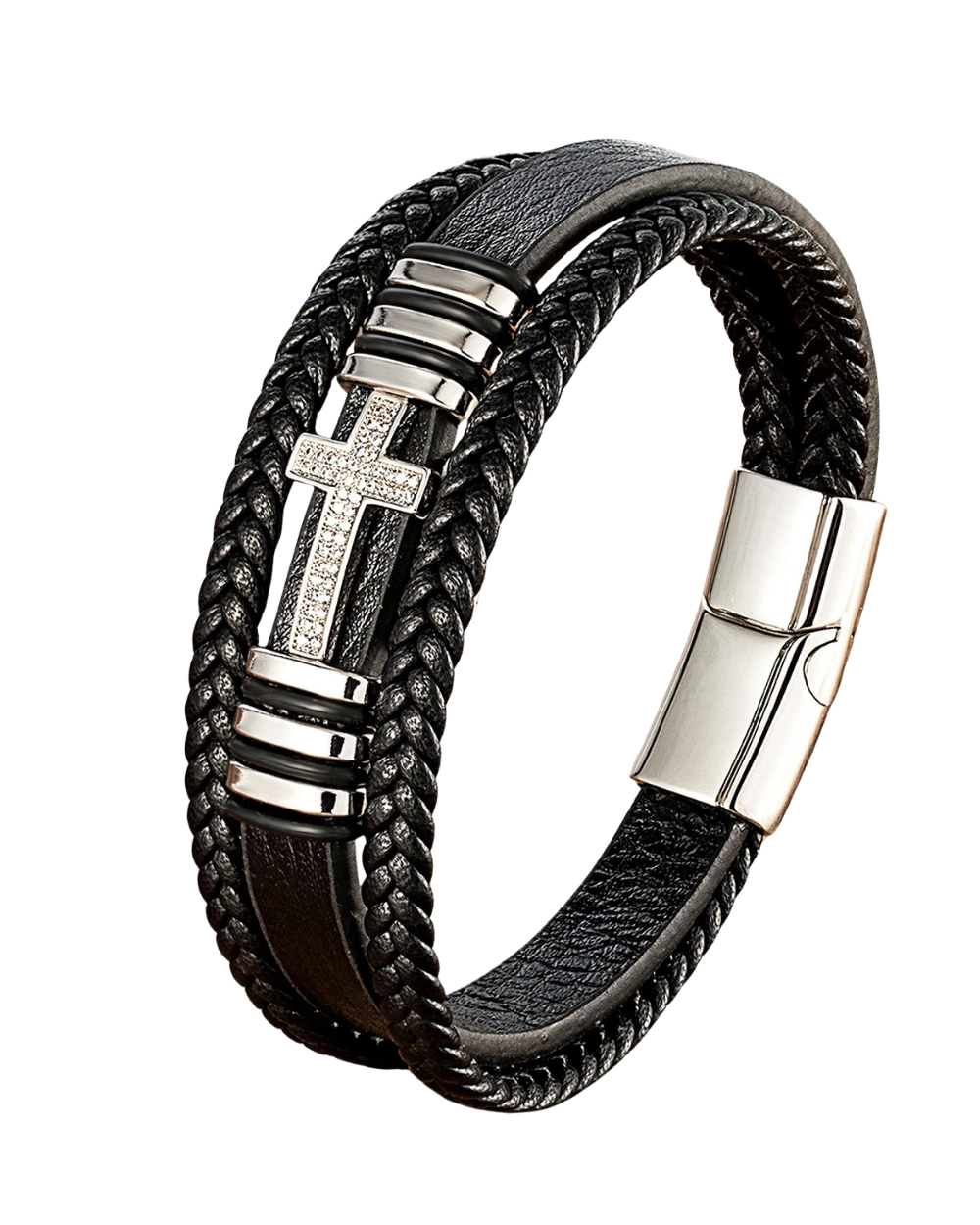 Κλασσικό βραχιόλι γούρι Ιησού Σταυρός