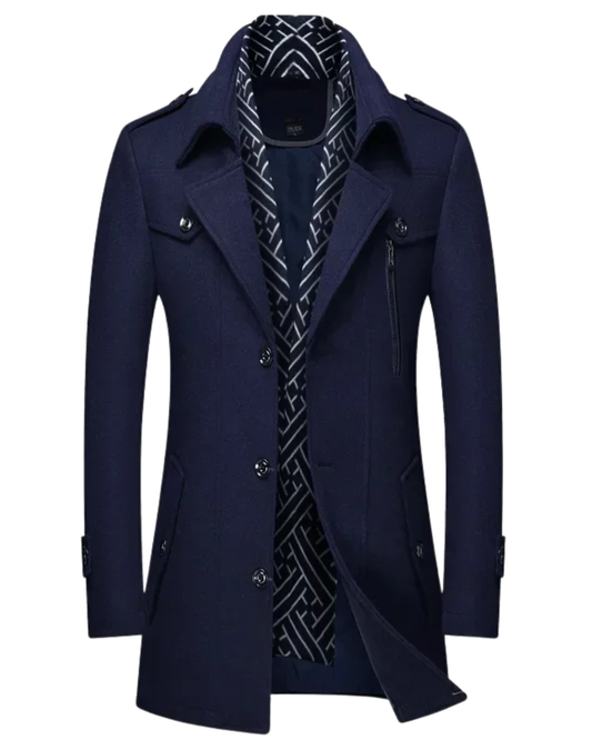 Κομψό μάλλινο παλτό