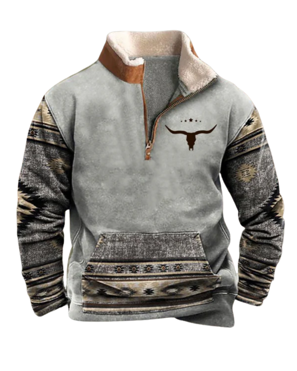 Vintage πουλόβερ με φερμουάρ